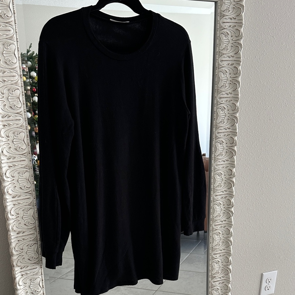 Reformation Jeans Black Long Sleeve Mini Dress